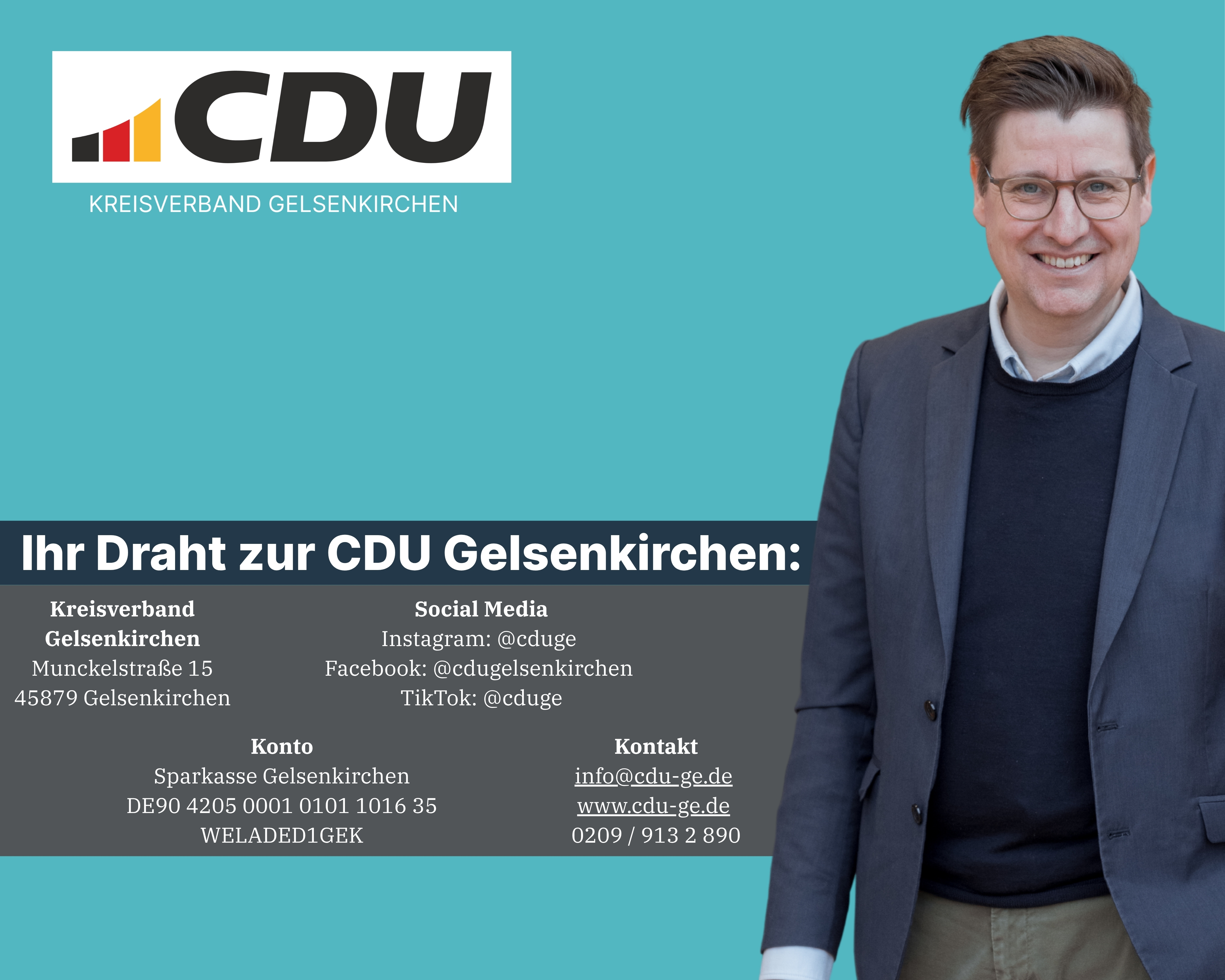 Die Kontaktdaten des Landtagskandidaten