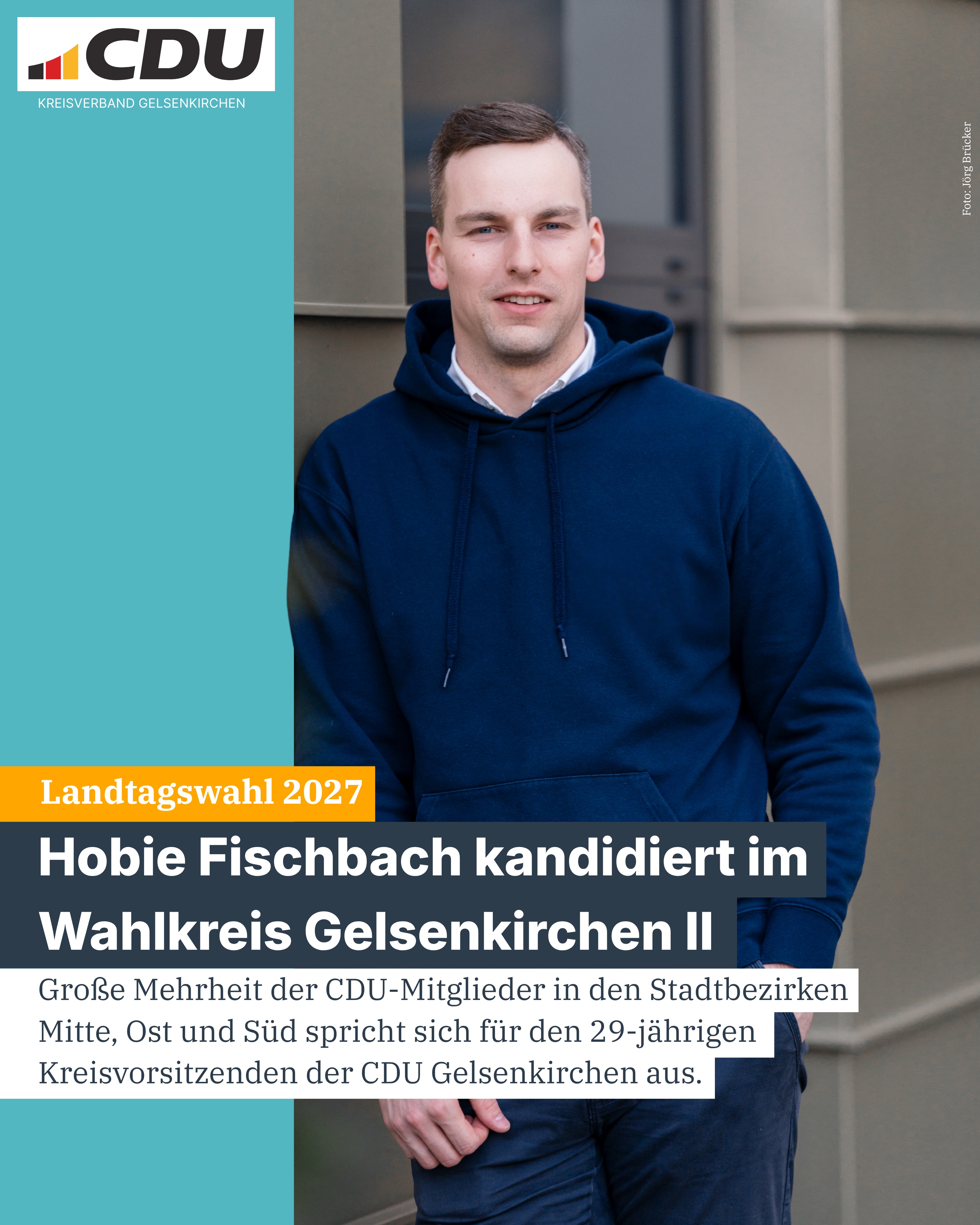 Hobie Fischbach ist CDU-Landtagskandidat im Wahlkreis 74.