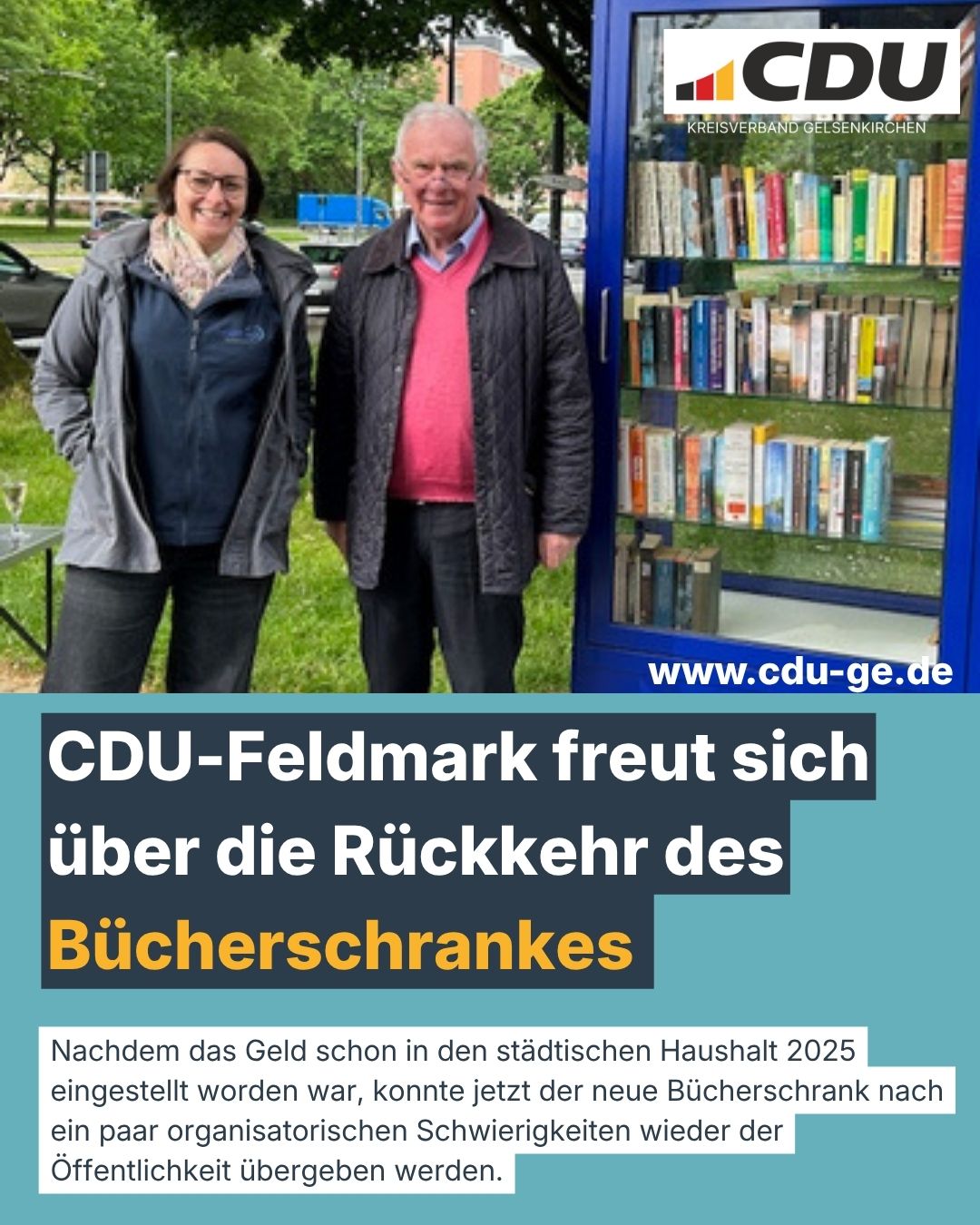 Dana K�llmann vom Runden Tisch Feldmark,
Vorsitzender der CDU-Feldmark und Stadtverordneter 